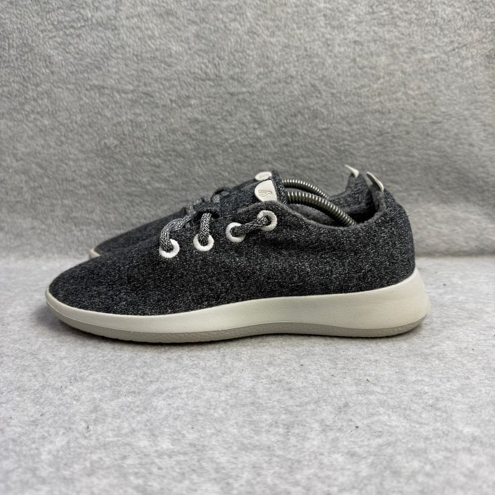 Allbirds Wool Runner Shoes Women's Size 7 Charcoal Gray Lace Up Low Top Sneakers